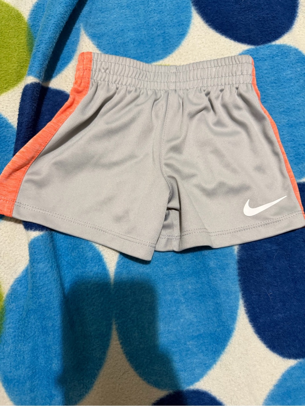 Nike Gray Shorts with Coral Side Panels